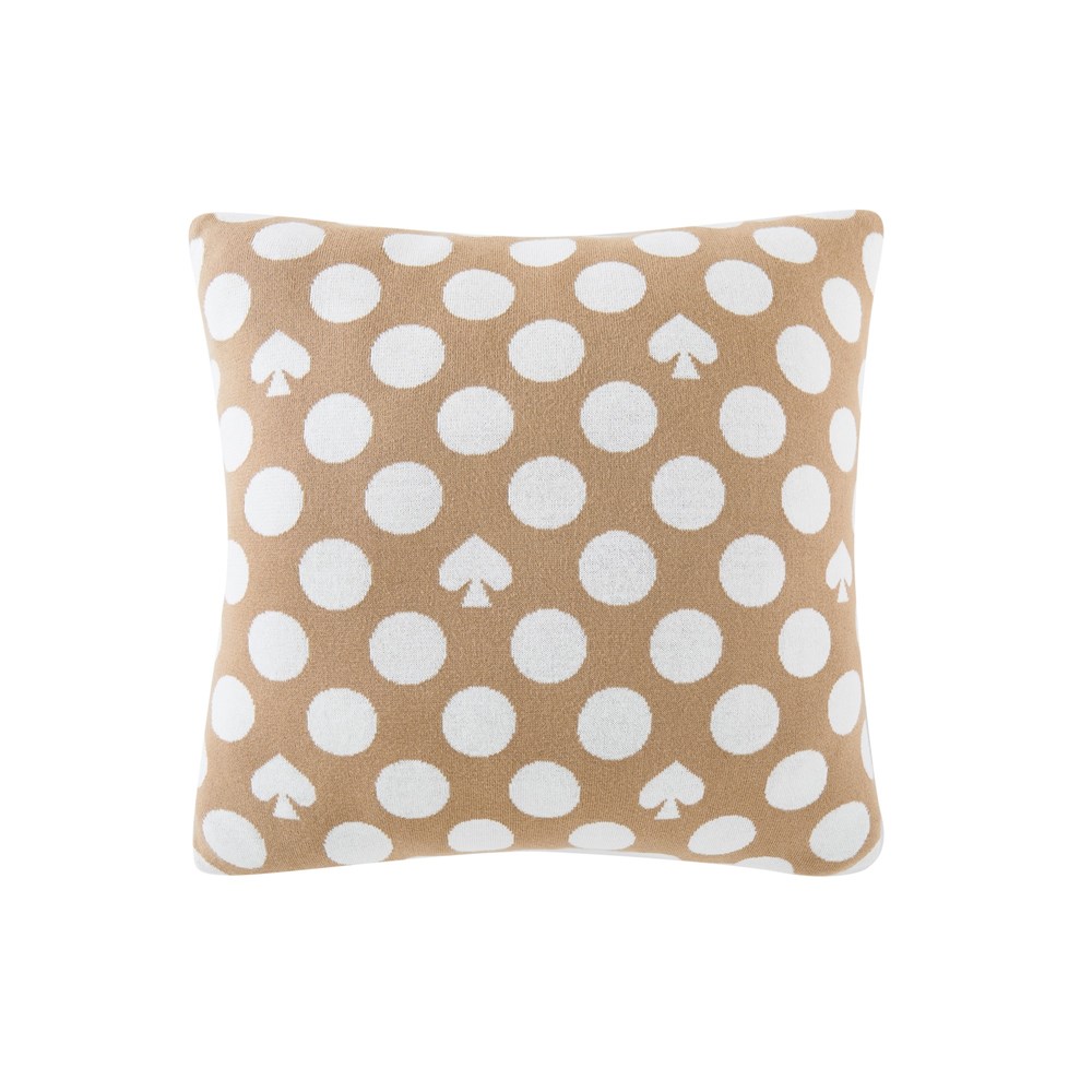 Caroleena Spade Cushion by Kate Spade in Warm Caramel Brown